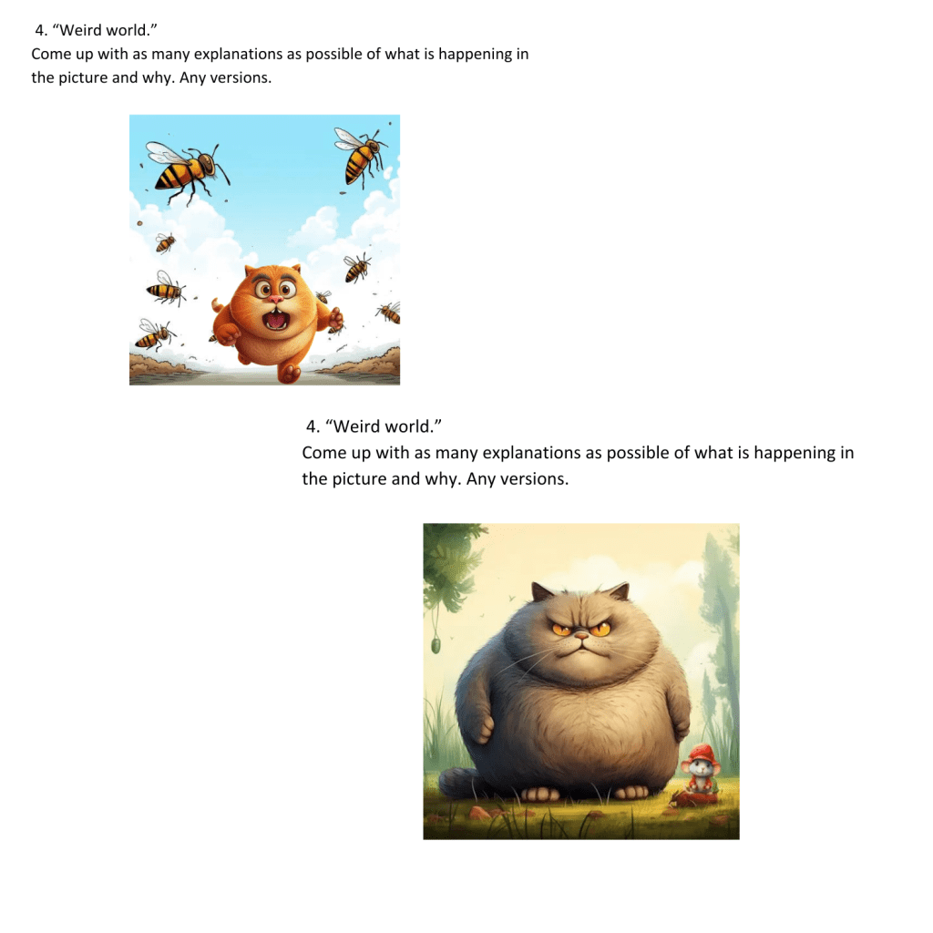 sample tasks "Weird world"